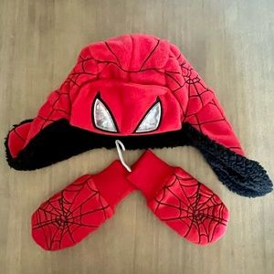GAP Marvel Spider-Man Hat and Matching Mittens - Toddlers S/M